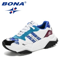 bona 2021 new designers mixed color running shoes women outdoor breathable fashion woman jogging shoes fitness sneakers feminimo