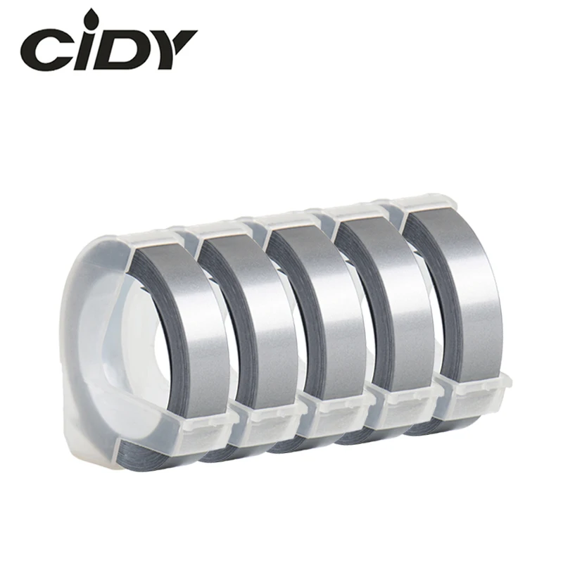 CIDY 5 шт. цвет серебристый цветовая фотография 3D пластиковая этикетка с тиснением