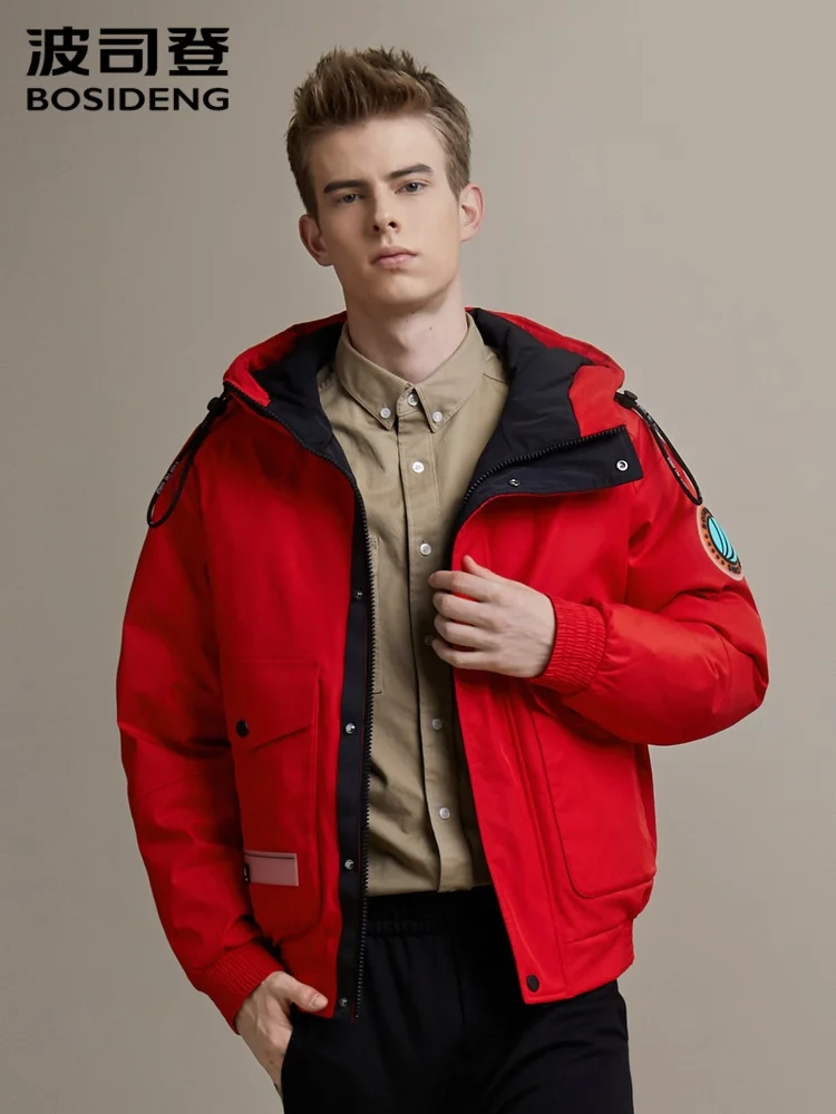 

Мужской короткий пуховик в стиле сафари, зимнее Модное теплое пальто B90142527DS