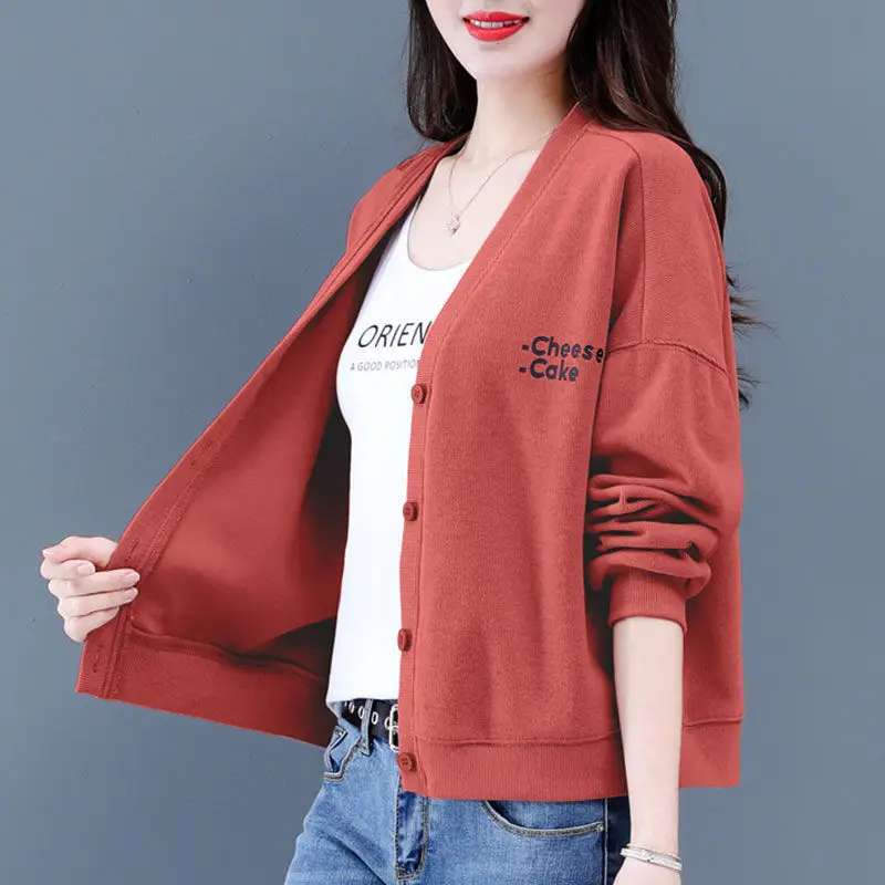 

Weiyi women's 2021 spring new fashion Korean loose spring and autumn thin fashion short top cardigan coat