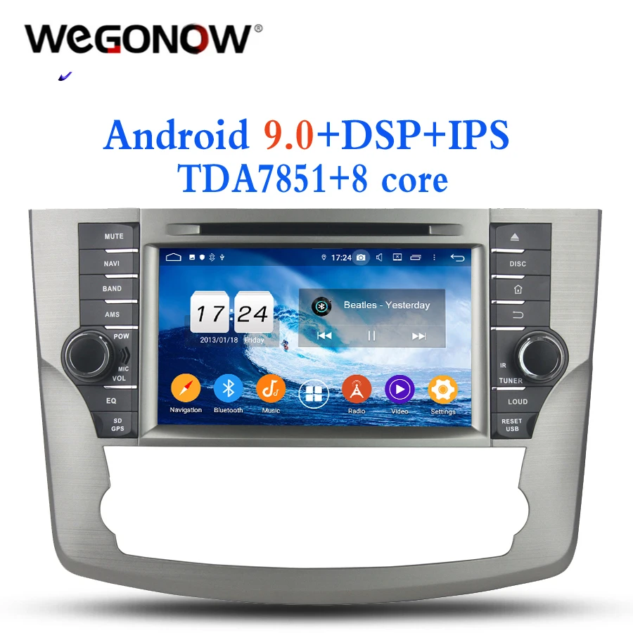 2DIN Android 9 0 4 Гб ОЗУ 8 ядер для Toyota Avalon 2011 2012 автомобильный DVD мультимедийный плеер Wifi