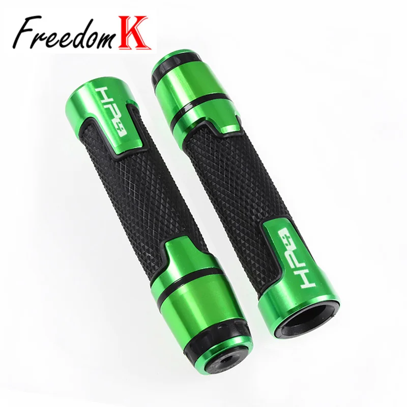 

For BMW HP4 HP 4 Motorcycle 7/8"22mm Aluminum Rubber Handlebar Grips Ends Handle Caps Ha