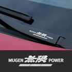 Автомобильная металлическая эмблема наклейки на окна стеклоочистителя светоотражающие декоративные наклейки для Mugen Power Honda Civic Accord CRV Hrv Jazz аксессуары