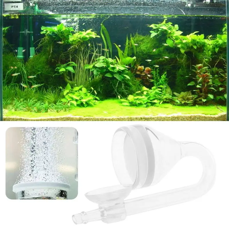 

6XDE Aquarium Glass CO2 Diffuser With Bubble Counter Plants Tank Atomizer