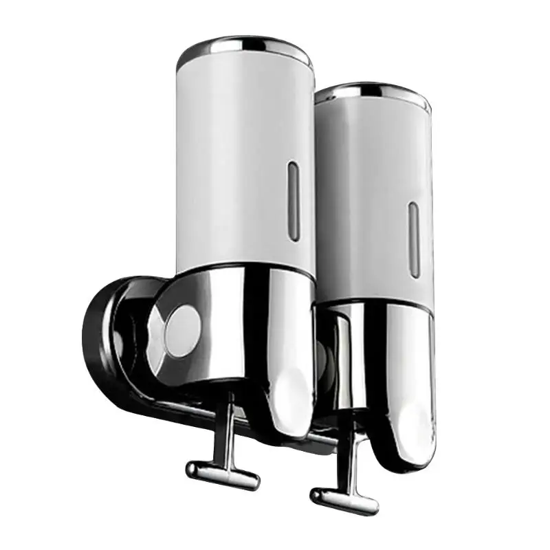 Аксессуары для ванной комнаты Настенные дозаторы мыла ручной насос двойной