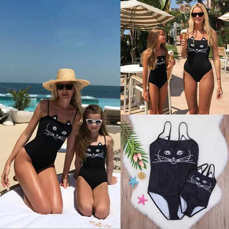 Новинка 2018 одинаковый купальник для всей семьи мамы и дочки женщин детей бикини