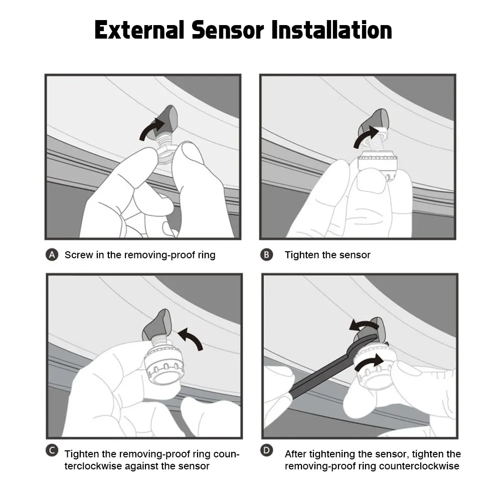 TPMS внешние/внутренние датчики автомобиля солнечная энергия цифровой ЖК-дисплей