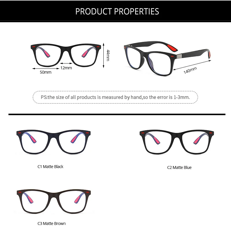 

COASION Blue Light Blocking Glasses for Women Gaming Computer Glasses for Men Anti Radiation Glasses oculos anti luz azul CA1334