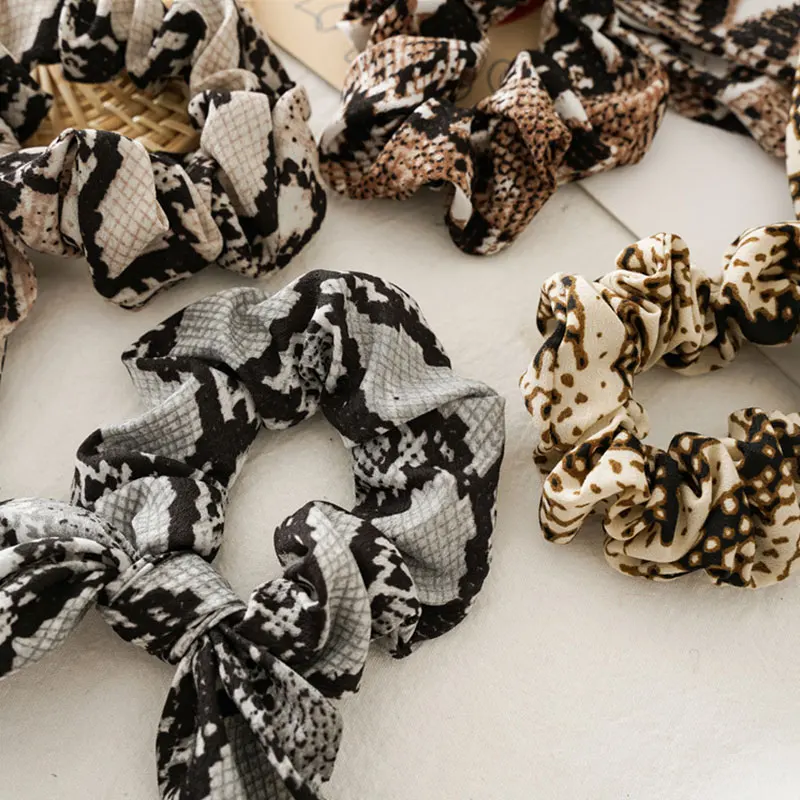 Женская резинка для волос со змеиным бантом модная эластичная заколка хвоста