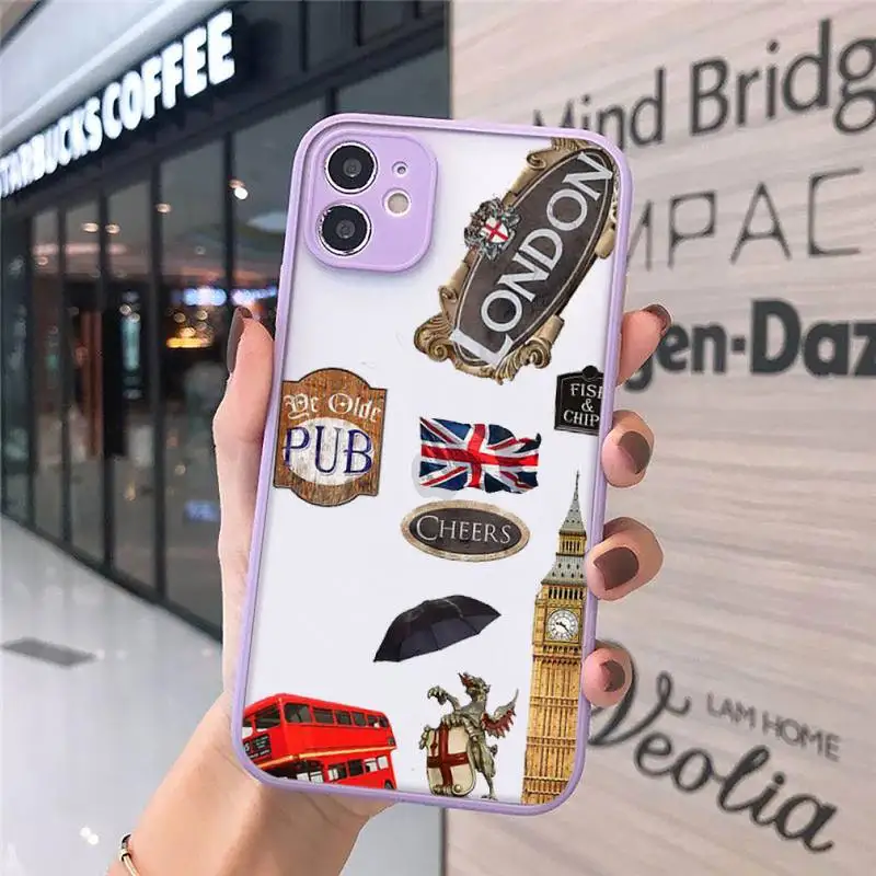 

National Flags stamp label high quality Phone Cases matte transparent For iphone 7 8 11 12 plus mini x xs xr pro max cover