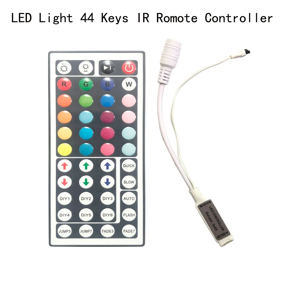 Аксессуары для светодиодных ламп RGB 5 12 В Одноцветный контроллер 4 контактный 44