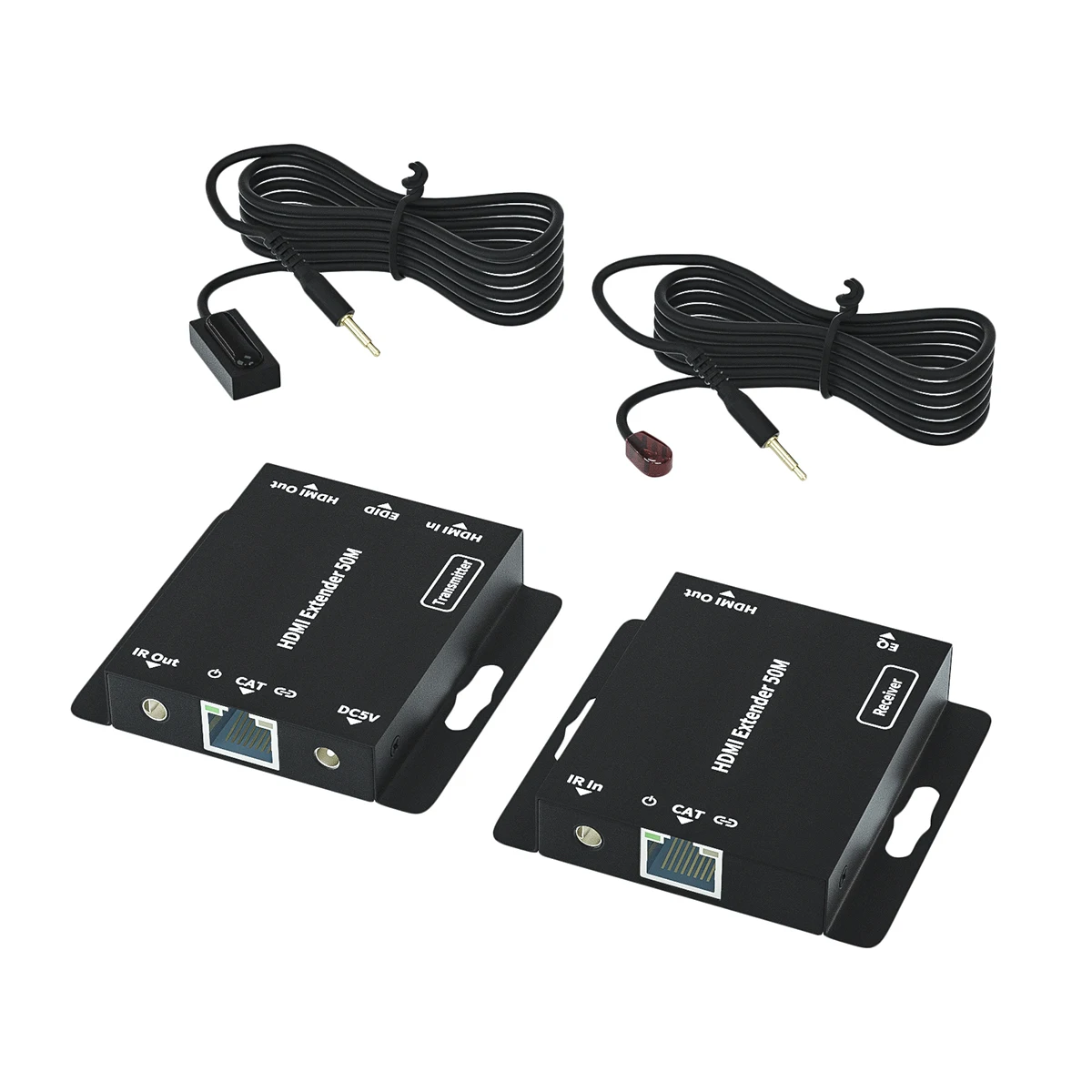 2 порта HDMI-совместимый удлинитель POE 1080P с Loop out и ИК-ретранслятором по Cat5e/cat6 RJ45