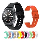 Ремешок для Samsung Galaxy Watch 3 41 мм 45 мм 22 мм 20 мм, мягкий силиконовый браслет для наручных часов Galaxy Watch 42 мм 46 мм S2 S3