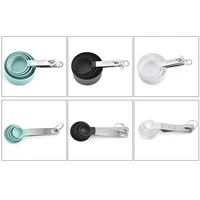 4pcs stainless steel measuring cups spoons cup measuring tools pp baking accessories kitchen cooking gadgets
