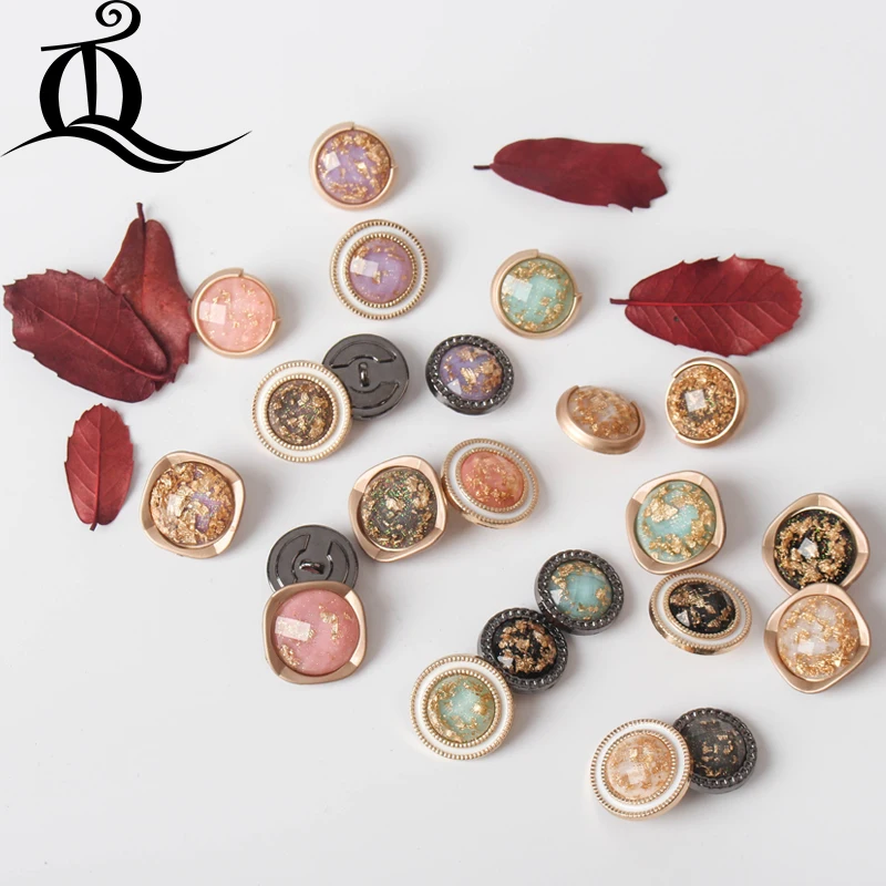 1 шт. высококачественные роскошные металлические пуговицы украсят шитье