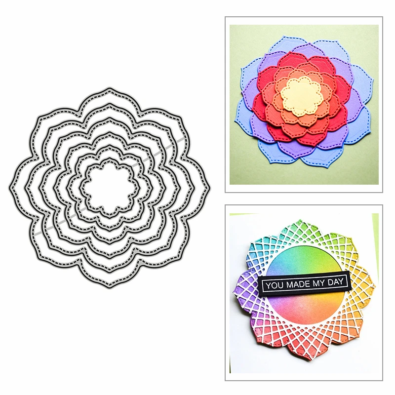 

Прошитые Многослойные технические 2020 новые металлические Вырубные штампы для скрапбукинга и изготовления карт Декор тиснение ремесло без ...