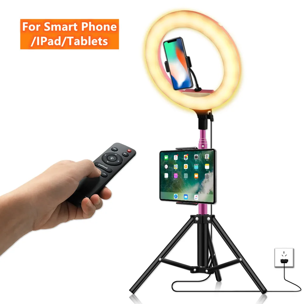 Светодиодный кольцевой светильник 13 дюймов с держателем для телефона планшета и
