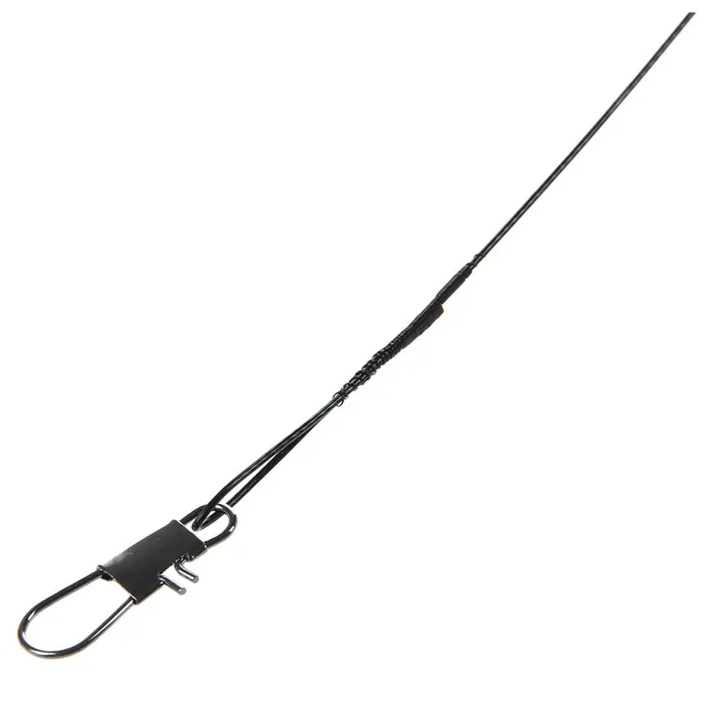 

Fishing Line 60pcs Stainless Steel Wire Leader 15/23/30cm Line Black