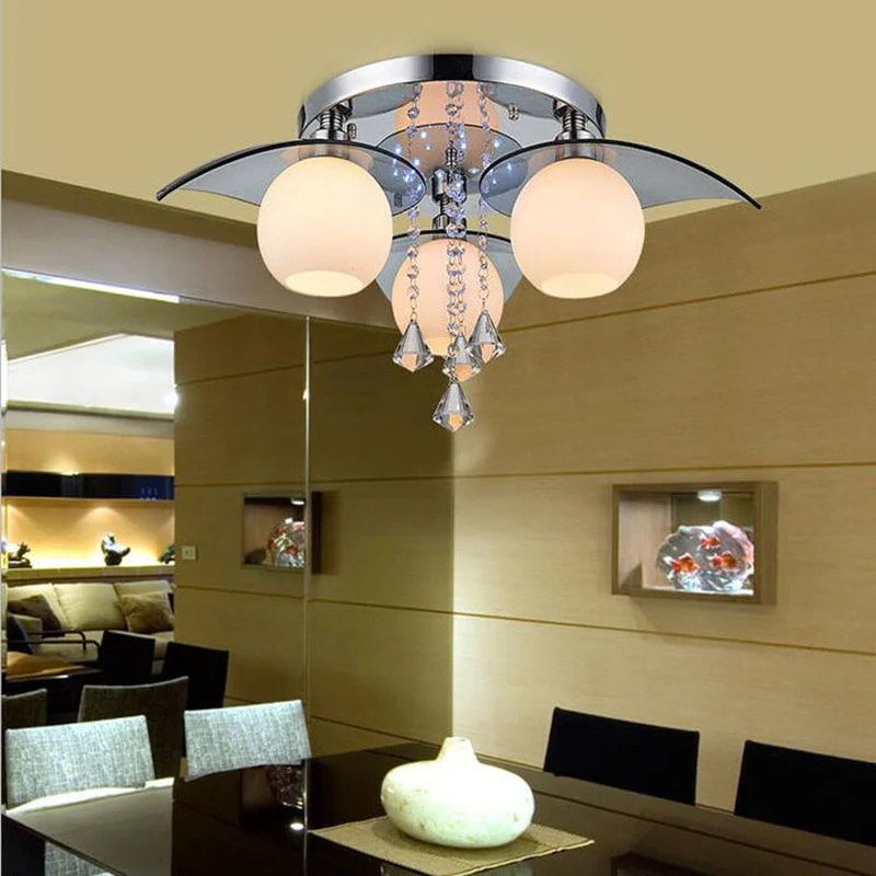 220V LED chandeliers crystal Luster Lamps living room bedroom beautiful lamp fixture luminaria luces decorativa