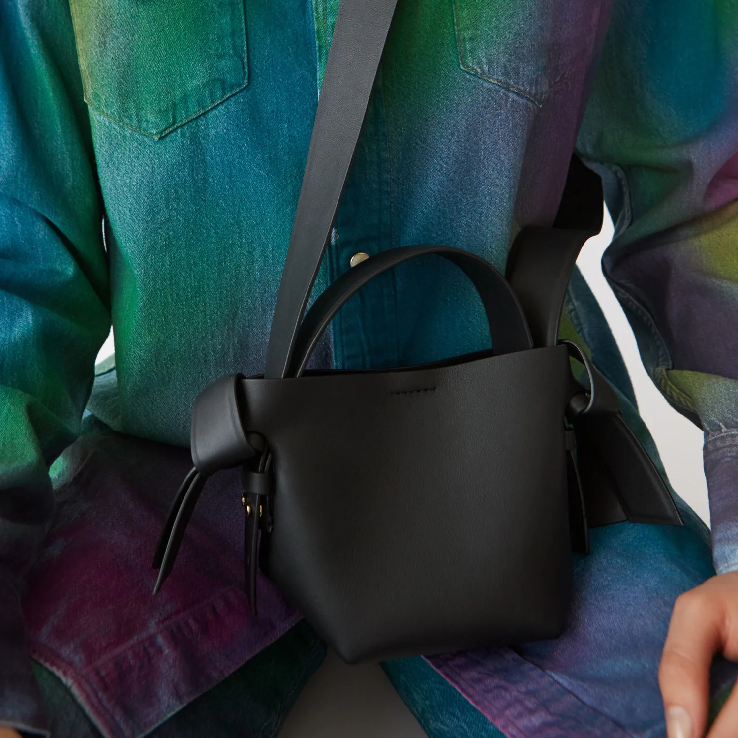 Женская сумка-ведро из ПУ кожи с бантом | Багаж и сумки