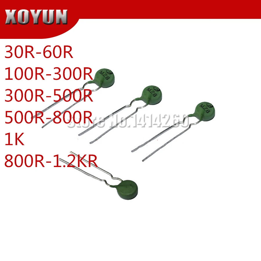 

10pcs PTC thermistor MZ8 8MM 30R-60R 100R-300R 300R-500R 500R-800R 1K 800R-1.2KR