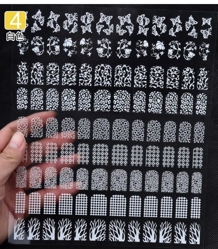 3 d наклейка для ногтей ers фототерапия резиновые накладки carapace pet наклейка для ногтей белый пункт 3 может быть смешанная партия из 108 шт