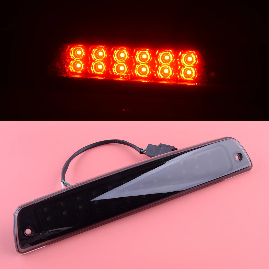 

Автомобильный светодиодный 3-й стоп светильник 55077263AB 10-30 в, грузовая лампа с высоким креплением, двухрядная, подходит для Dodge Ram 1500 2500 3500 1994-2001 ...