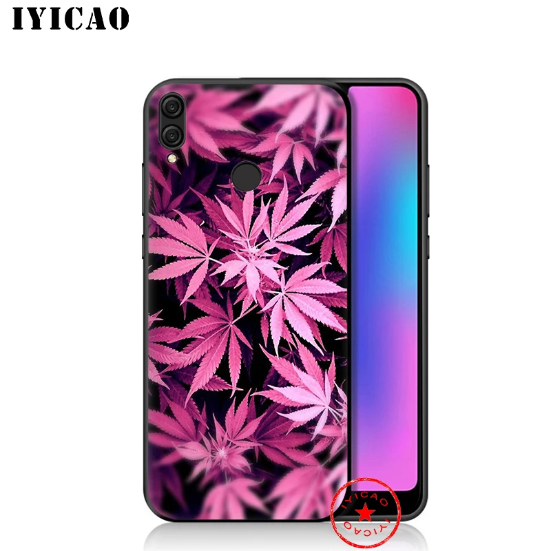 IYICAO Weed Leaf Grass Soft Case for Huawei Honor 20 10 9X 9 8C 8X 8 7X 7C 7A 6A Nova 5i 4 3i 2 2i Lite Pro View Note |