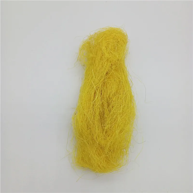 Yellow 10 г сизаль природа сизаль деревенский рафия самодельный цветок поделка букет Подарочная коробка Pakage Подарочная обертка гнездо Искусство ремесло новогодний декор - Цвет: Yellow