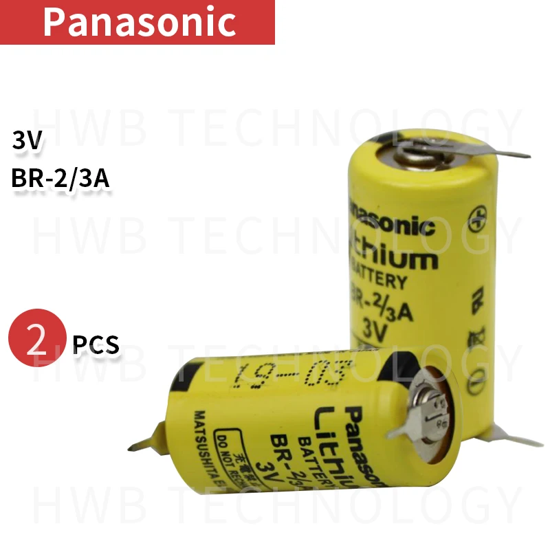 Новые оригинальные литий ионные аккумуляторы Panasonic BR 2/3A с контактами 3 в 1200 мАч PLC