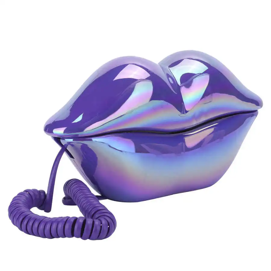 Креативный телефон в форме губ настольный стационарный для украшения дома офиса