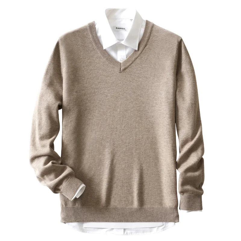 

autumn and winter men o-neck sweater slim solid color long-sleeved sweater thickened hedging bottoming shirt men's sweater tide