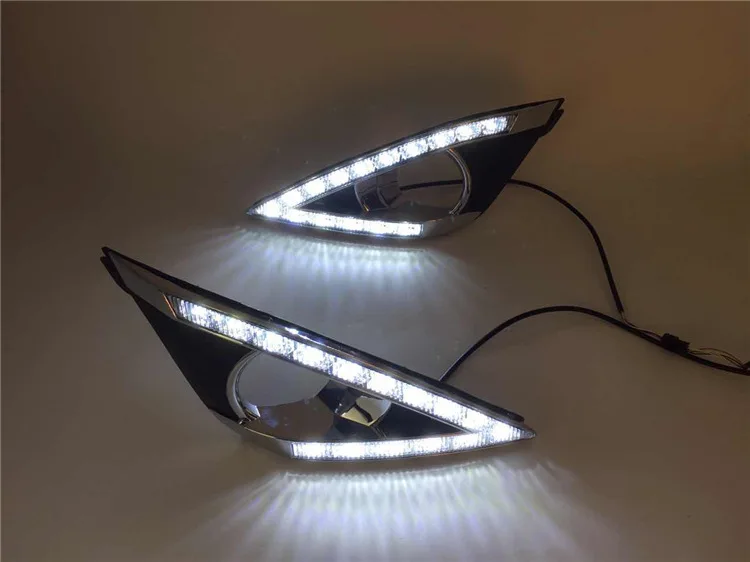 Дневные ходовые огни 2 шт. светодиодные лампы дневного света для Toyota Corolla 2013 2014 12 В