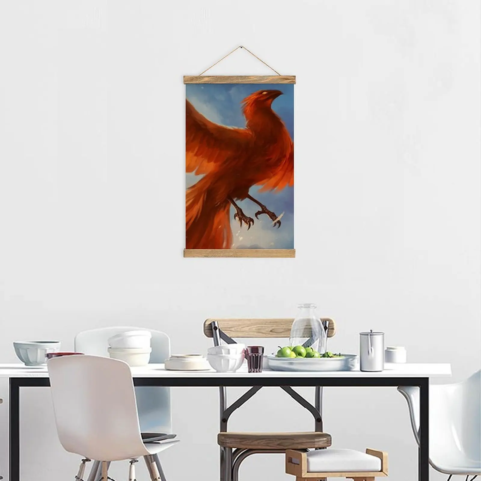 

Bird Poster Beautiful Delicate Canvas Hangs A Picture With Wooden Frame for Home Decoration