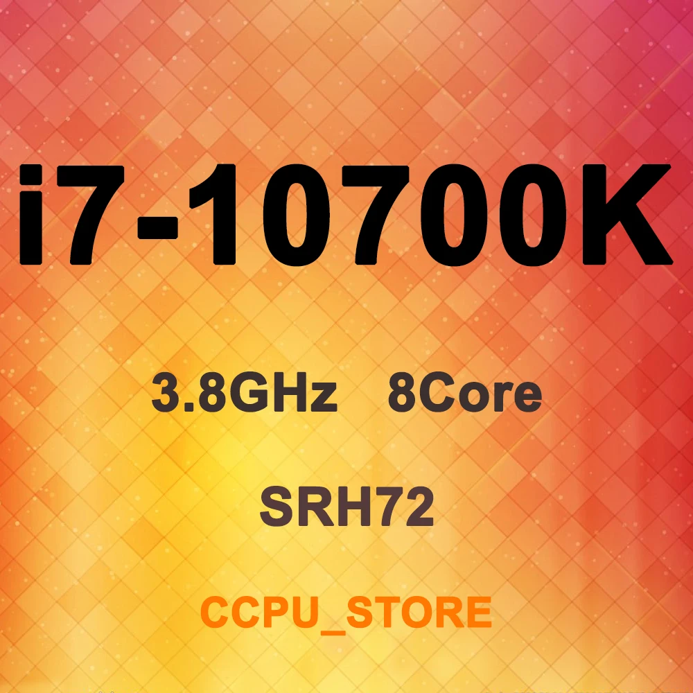 Ядро i7 10700K SRH72 3 8 ГГц 16 нить Мб 125W LGA1200 Процессор не получен сертификат