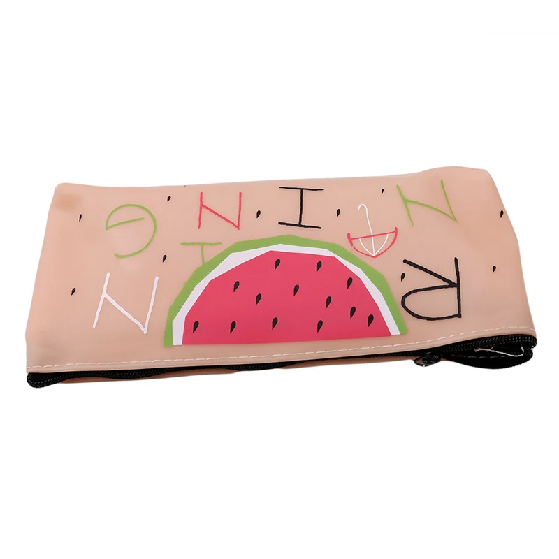 Милый силиконовый чехол-карандаш для школы Kawaii креативный фруктовый пенал