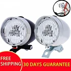 Велосипедные фары MTB в стиле ретро, 3 фонаря для езды, ночное оборудование, водонепроницаемые светодиодные Предупреждение ни безопасности