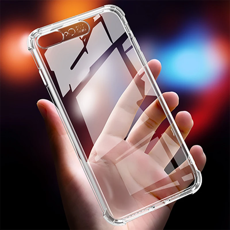 Luxury Clear Soft TPU Case For iPhone X XS 8 7 6 s Plus Shockproof Silicone Cover |