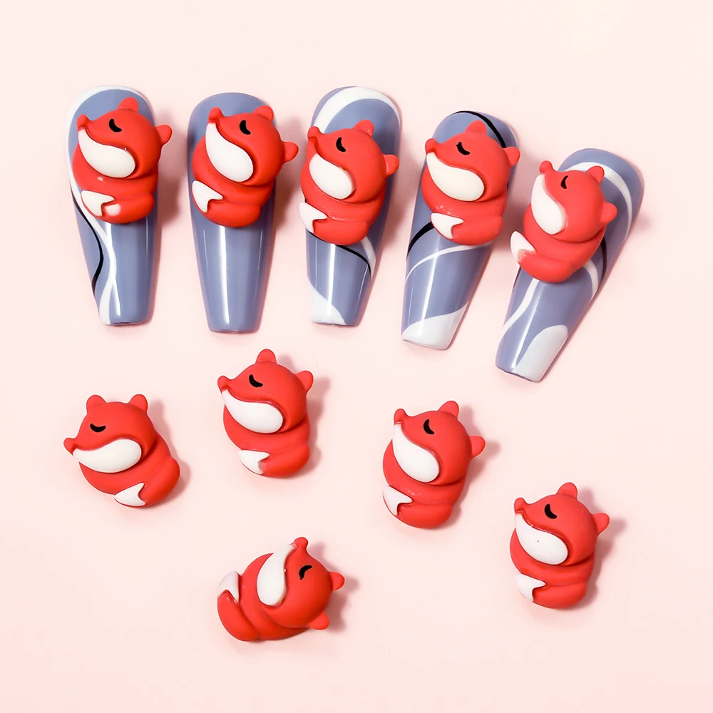 10 шт., декоративные заколки для ногтей