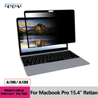 for 15 4 inch macbook pro retina full removable privacy filter anti glare anti scratch uv blocking screen protector film