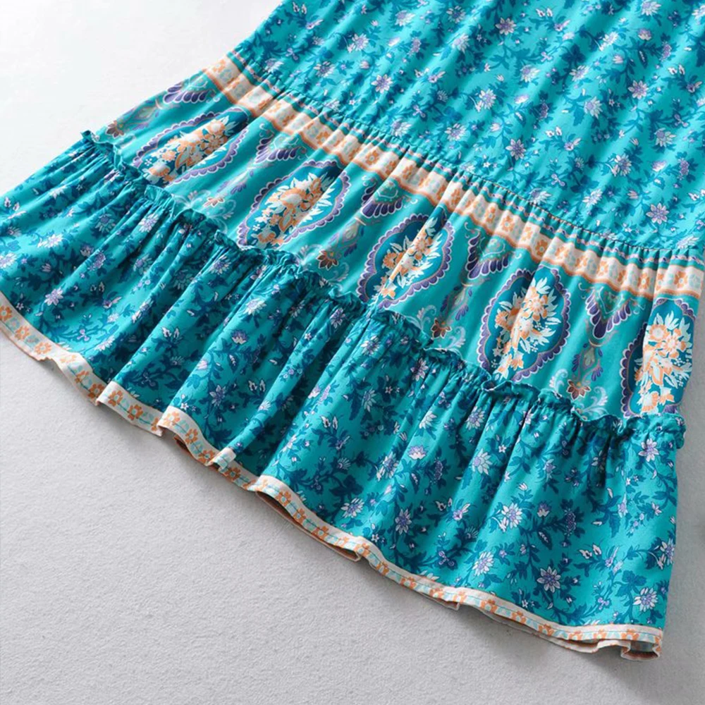 

2021 early spring new fashion women's holiday style high waist slimming retro floral lace mid-length skirt wide mermaid skirt