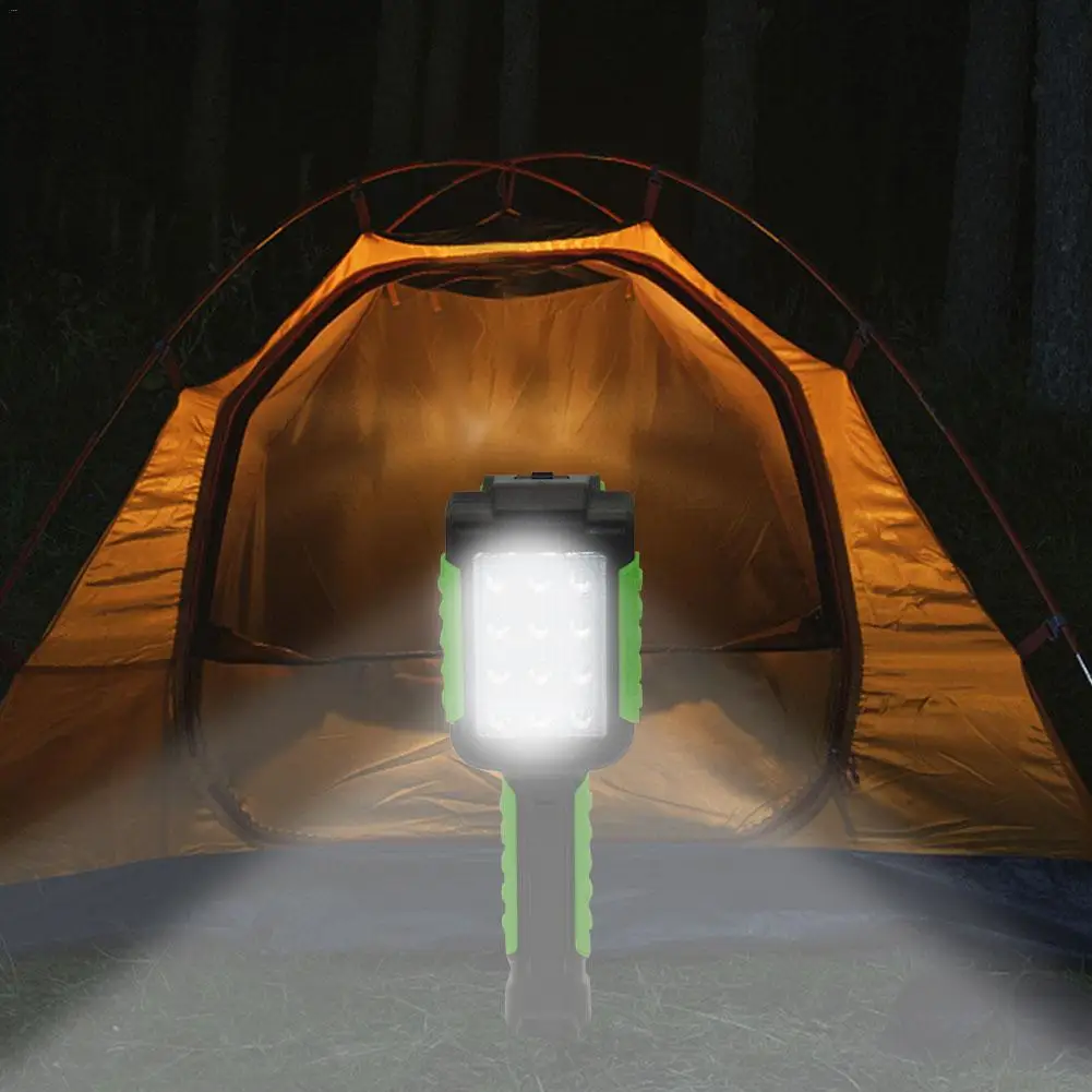 Многофункциональный светодиодный Рабочий фонарь 12 светодиодов зарядка через USB