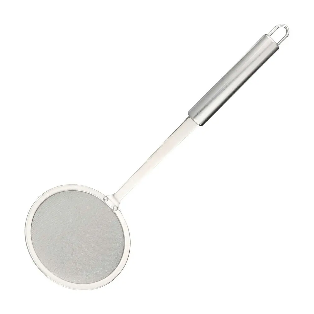 

Овальный фильтр-скиммер из нержавеющей стали, масляный горшок, пищевой фильтр, кухонная посуда, дуршлаг, фильтр для жарки, Кухонное сито, инс...