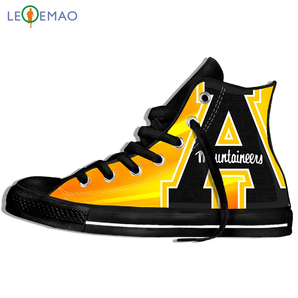 

Custom Logo Image Printing Sneakers Shoes Appalachian State Mountaineers Logo Men Hip Hop Lovers Canvas Zapatos De Mujer Outdoor