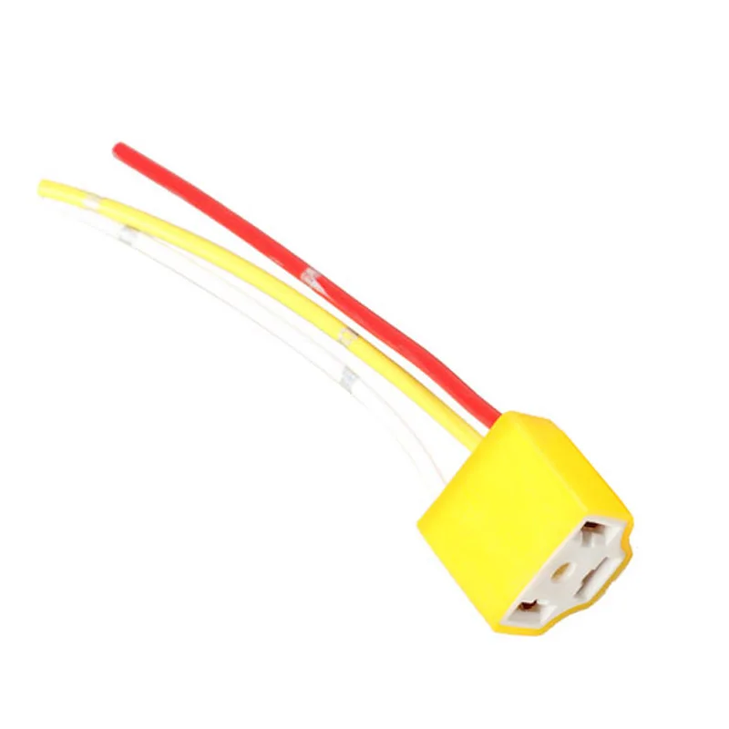 

H4 Headlamp Socket Headlight Plug Extension Connector Adapter With Wire TD326