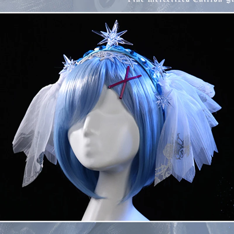 

Anime Re:Life in a different world from zero Rem Cosplay Ice Crystal Dress Halloween Party Women Costume