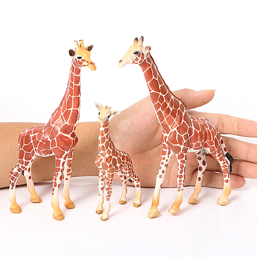 Дикая природа ретикулированный большой размер жираф игрушка фигурка