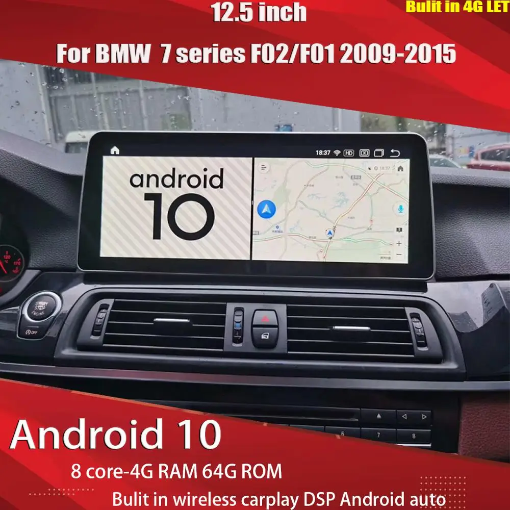 Aucar новый стиль Android 10 автомобильный мультимедиа для BMW F02/F01 7 серии 2009 2015 CIC CCC NBT 8 core