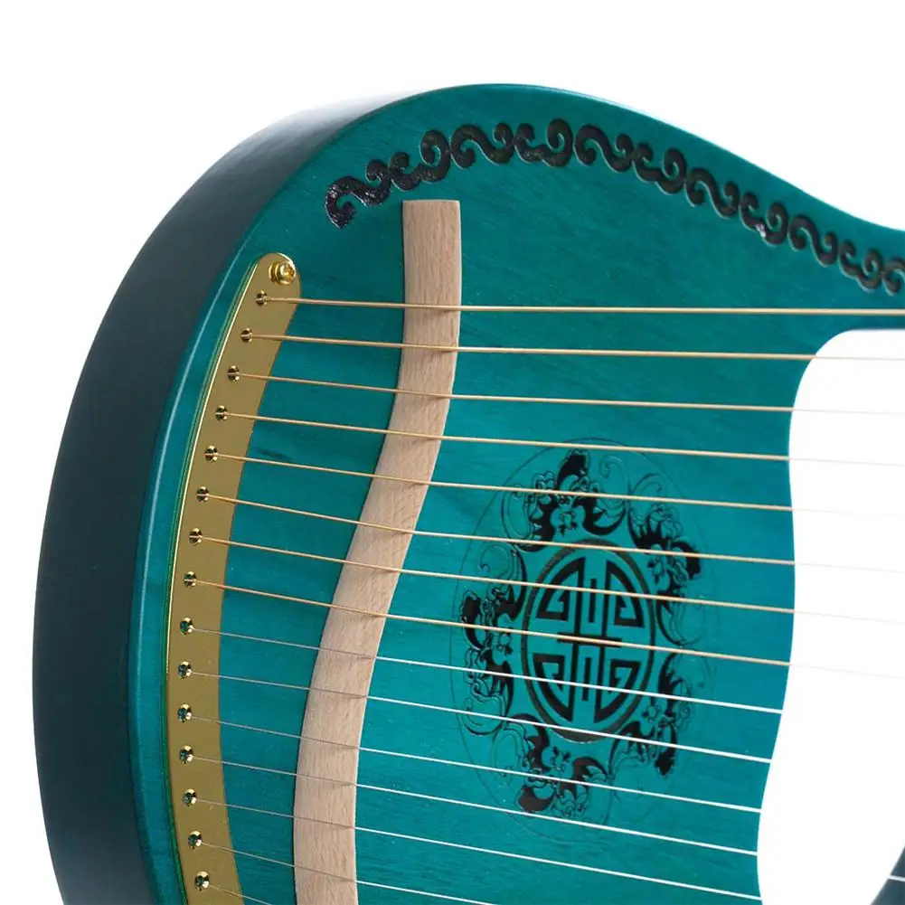 Muslady Lyre 16 струн Harp портативная Высококачественная твердая древесина красное