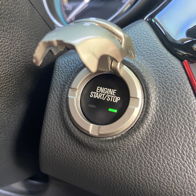 

Iron Man Car Engine Ignition Start Stop Button Protective Cover Decoration Sticker Switch Button Cover Car Style Car Accessories